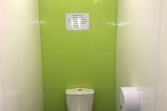 Lime-Green-hygienic-toilet-cladding